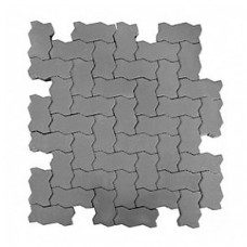 Плитка тротуарная ВОЛНА вибропрессованная Серый | 240х135х60 | BRAER