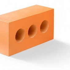 Кирпич силикатный утолщенный лицевой пустотелый (3) объемно-окрашенный «Оранжевый» 1,4 НФ | 250x120x88 | M200 | Ковров